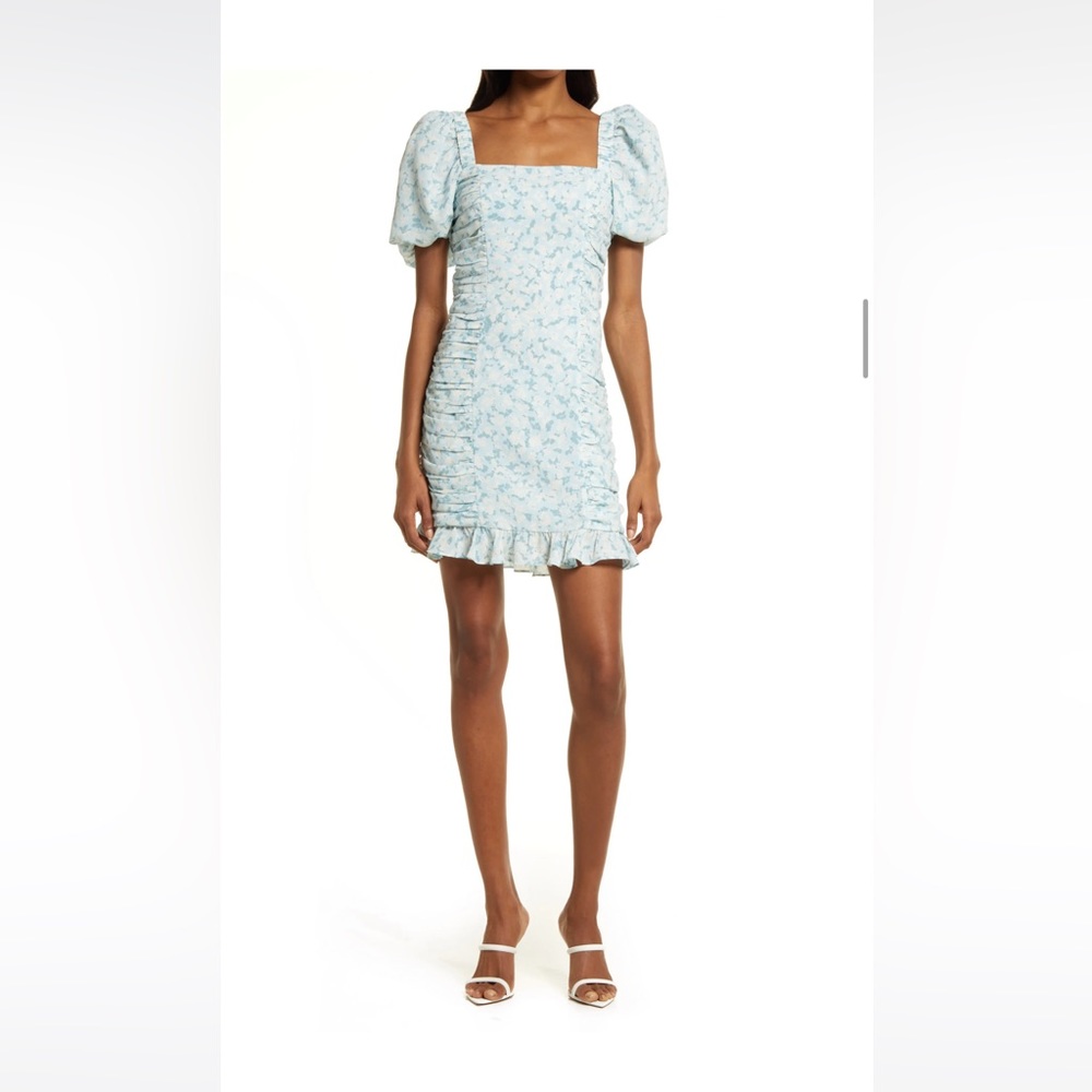 Chelsea28 Blue Floral Mini Dress